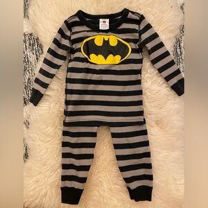 Hanna Andersson Striped longsleeve Batman Pajamas, size 2T 85 cm